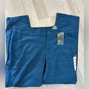 Lee Royal Blue Checkered Trousers